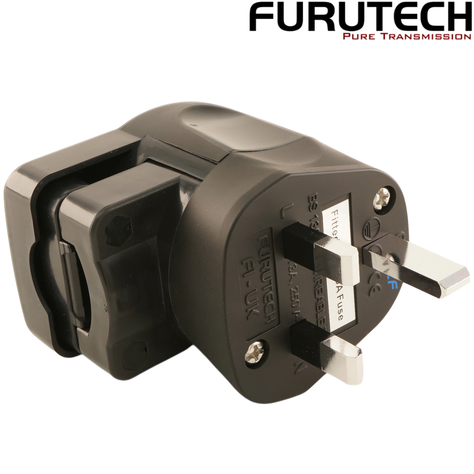 Furutech FI-UK1363 NCF Rhodium-plated Angled UK Mains Connector