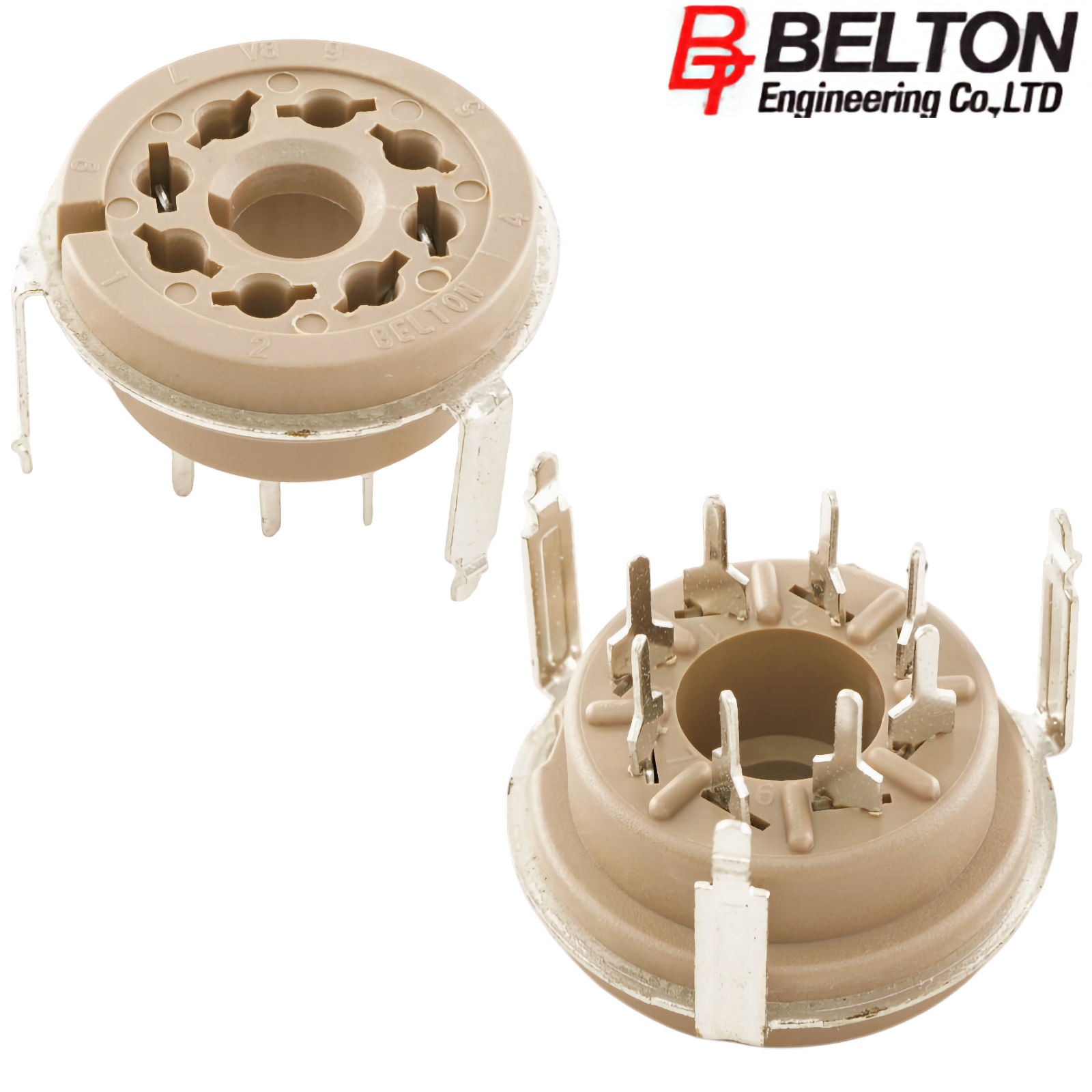 VT8-PTL-01: Belton Octal PCB mount valve base