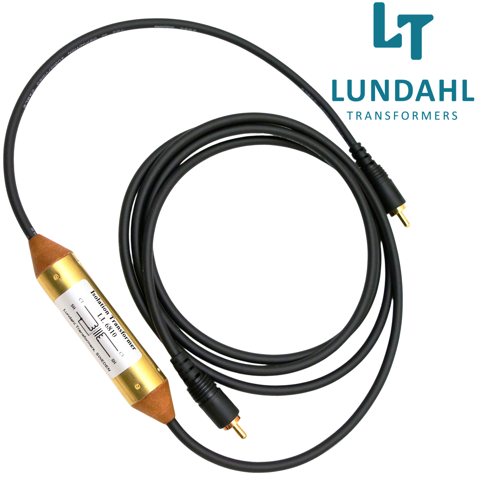 LL6810-PHMPHM: Lundahl Isolation Transformer, Male RCA to Male RCA