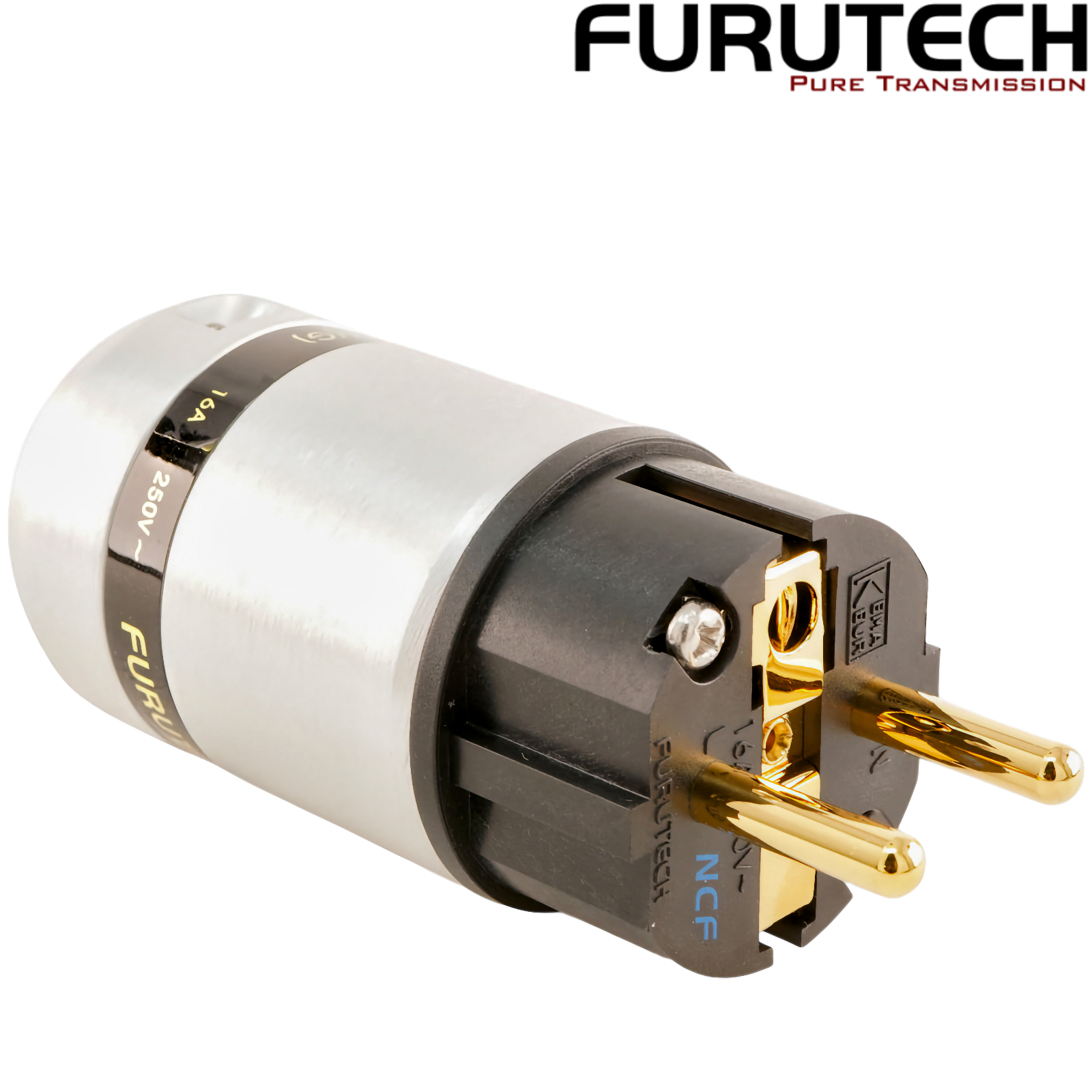 FI-E46: Furutech FI-E46 NCF Pure Copper Gold-plated Schuko Connector
