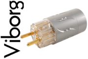 Viborg VE512G Schuko AC Connector Pure Copper, Gold/Silver-plated