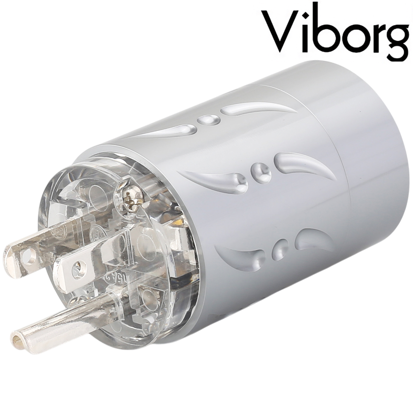 Viborg VM512S US AC Connector Pure Copper, Silver-plated
