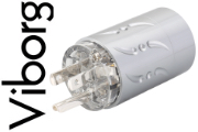 Viborg VM512S US AC Connector Pure Copper, Silver-plated