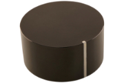 50mm Matt Black Knob, with Silver Indicator