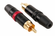 Rean NYS373 RCA plugs, Gold-plated (pair)