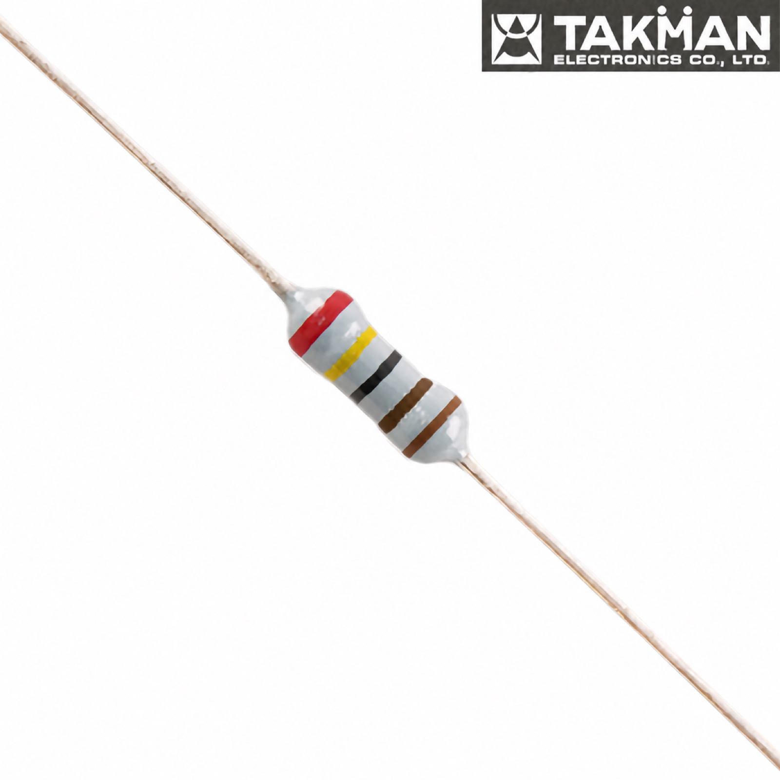 REYII25FX2K4: 2K4 0.25W TAKMAN REYII Metal Film Resistor