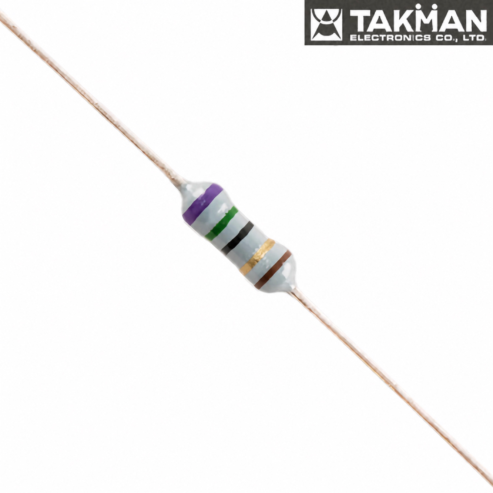 REYII25FX75R: 75R 0.25W TAKMAN REYII Metal Film Resistor