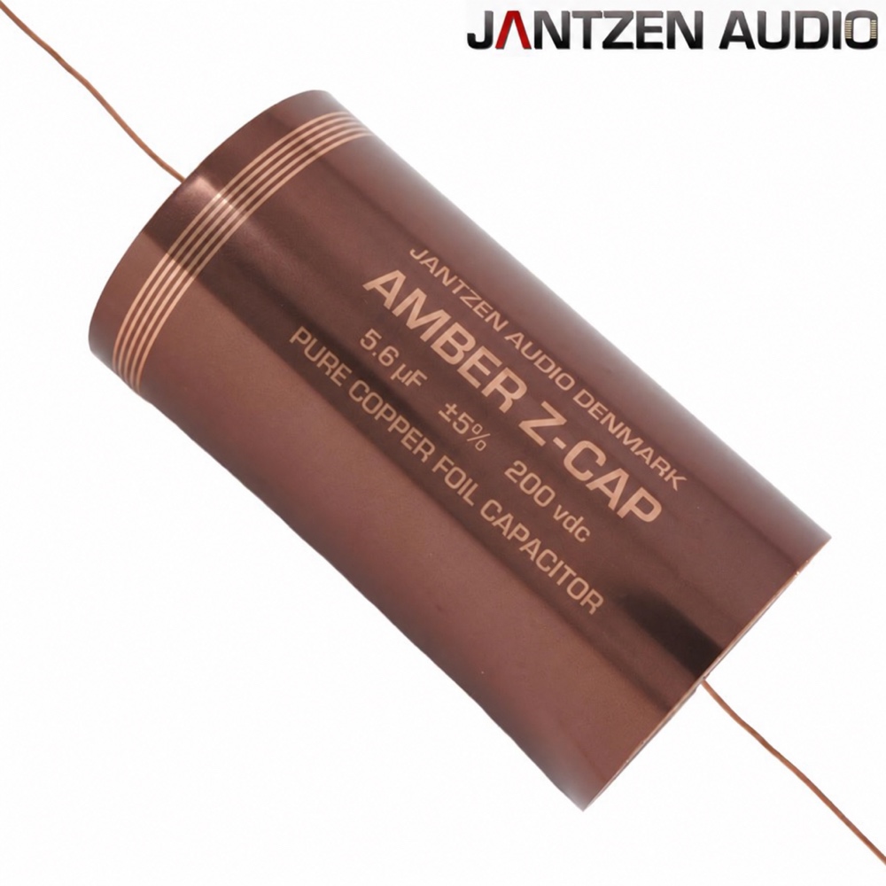 001-7243: 5.6uF 200Vdc Jantzen Amber Z-Cap Copper Foil Capacitor