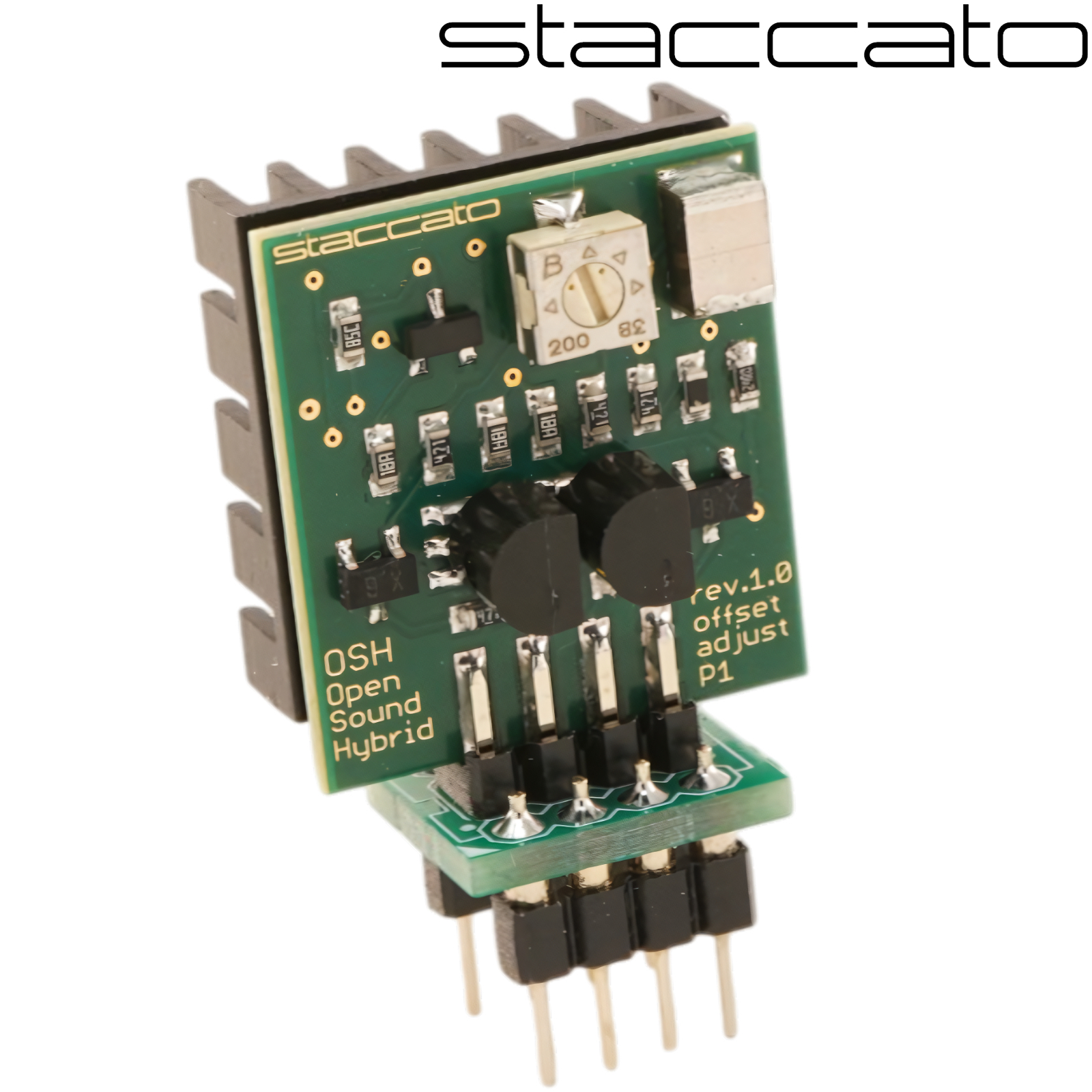 OSH-S: Staccato Single Discrete Opamp Open Sound Hybrid