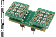 Staccato DIP8(dual)-2xDIP8 Horizontal SE Adaptor