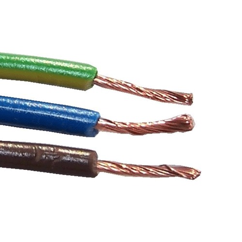 Closeup view of Multistand copper wire, 24/0.2, 20 AWG