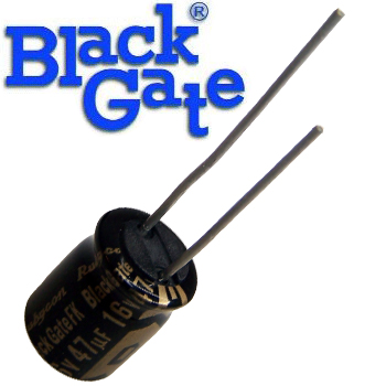 BG47u16FK: 47uF 16Vdc Black Gate FK type Electrolytic Capacitor