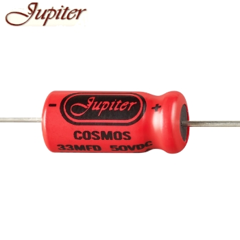 CA-M-050-336: 33uF 50Vdc Jupiter Cosmos Electrolytic Capacitor, axial