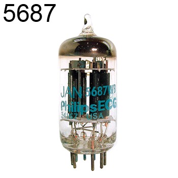 5687 double triode Valve