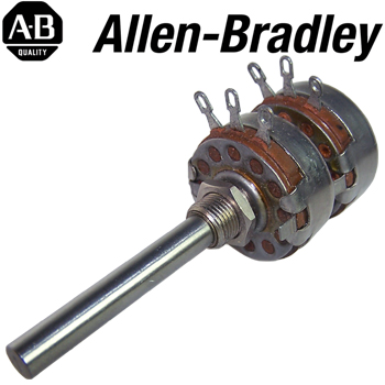 Allen Bradley Type J, Stereo Potentiometers - long shaft