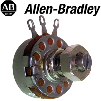50K Allen Bradley Type J mono potentiometer - Short Shaft, Locking