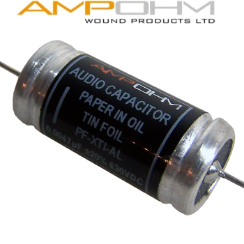 Ampohm Tin Foil, Paper in Oil Capacitors - DISCONTINUED