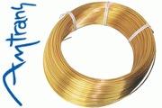 Amtrans OFC gold plated wire, 0.7mm dia, with PFA sleeving