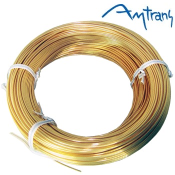 Amtrans OFC gold plated wire, 0.9mm dia, with PFA sleeving