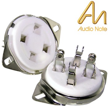 VBASE-180: Audio Note UX4 chassis mount nickel plated valve base - CURRENTLY UNAVAILABLE