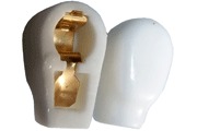 6mm Ceramic, gold plated Anode Cap