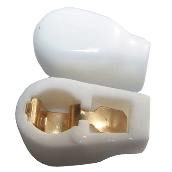 6mm Ceramic, gold plated Anode Cap