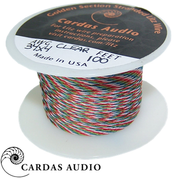 4 x 34 AWG Cardas Clear Tonearm Wire Braid