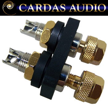 Cardas CCGR-FS short Rhodium / silver plate binding posts - DISCONTINUED