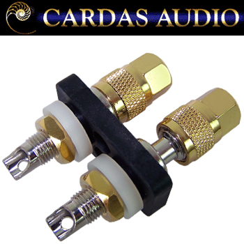 Cardas CCGR-S short Rhodium / silver plate binding posts