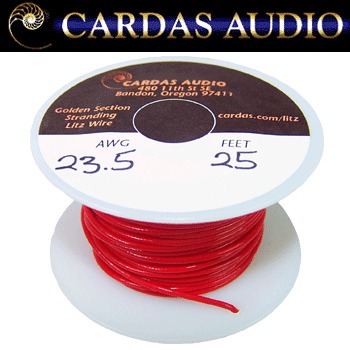 Cardas 23.5 AWG (0.75mm dia.) Litz Copper multistrand wire (1m)