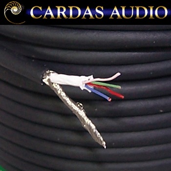 Cardas 4 x 33 AWG Tonearm wire - with shield