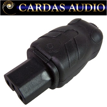 3455R: Cardas IEC Plug, Rhodium over Silver-plated