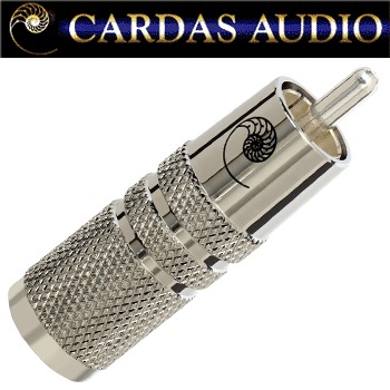 Cardas SLVR SS male RCA plug, silver plated