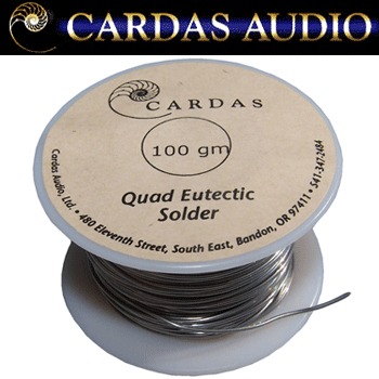 New in from Cardas, quad eutectic solder