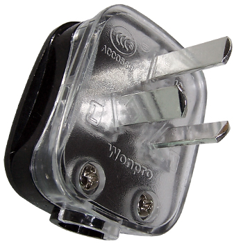 Chinese Mains plug, Silver-plated