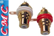 CMC-803-F: Gold-plated RCA socket - DISCONTINUED