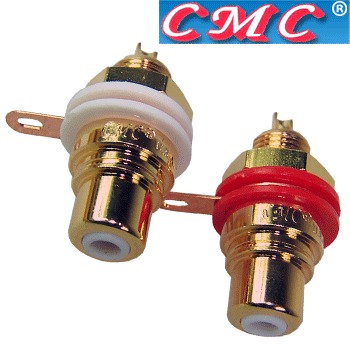 CMC-803-F: Gold-plated RCA socket - DISCONTINUED
