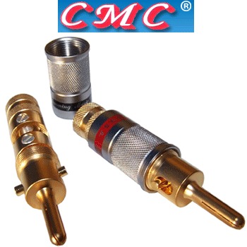 CMC-0600-WF-G: CMC Gold-plated banana plug (pair)