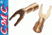 CMC-6005-CUR-G copper, gold plated double press-type spade
