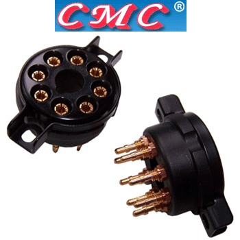 CMCB-OCTAL: CMC Bakelite Octal Chassis mount valve base