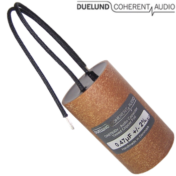 CuSn630V-040: 0.47uF 630Vdc Duelund CAST PIO Tinned Copper Capacitors