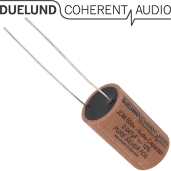 JDM-AG-040: 0.047uF 600Vdc Duelund JDM Silver Foil Capacitor