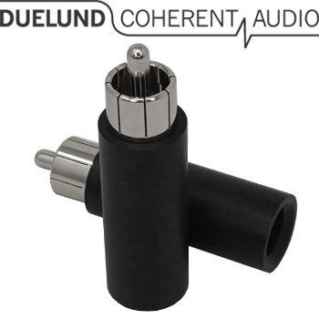 Duelund RCA Paper Plug, Rhodium Plated