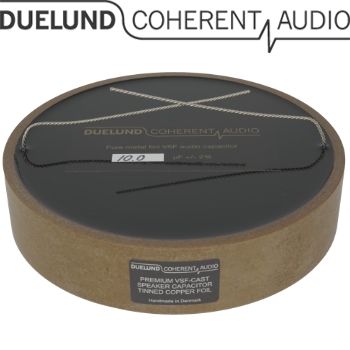 CuSn100V-180: 10uF 100Vdc Duelund CAST PIO Tinned Copper Capacitor