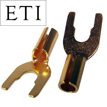 ETI Research Copper Spades, Gold plated (pack of 4) - DISCONTINUED