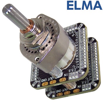 Elma A47 Series SMD stepped attenuator - STEREO version