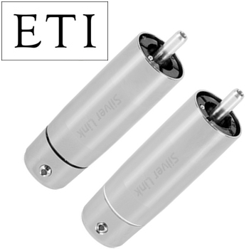 ETI Research Silver Link RCA Connectors