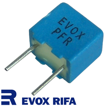 PFR-140: 100pF 630Vdc Evox Rifa PFR Polypropylene Film, Aluminium Foil Capacitor