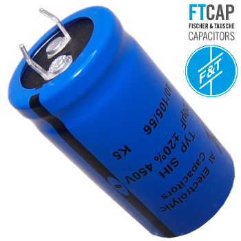 SIH22145025045: 220uF 450Vdc F&T Type SIH Radial Electrolytic Capacitor