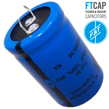 SI47208030045: 4700uF 80Vdc F&T Type SI Radial Electrolytic Capacitor